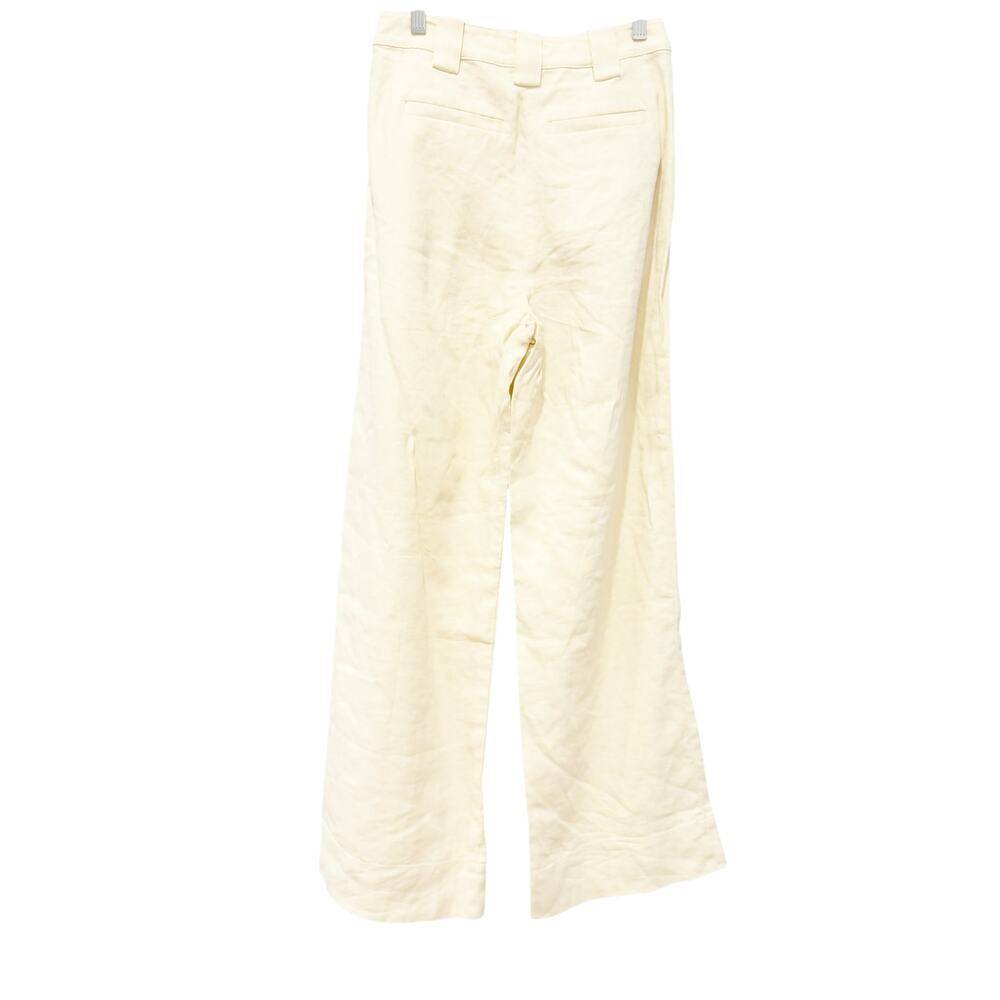A. L.C. Tommy II Sewn-in Waistband Pleated Pants Wide-Leg Bone Size 0 NWT - Picture 11 of 12